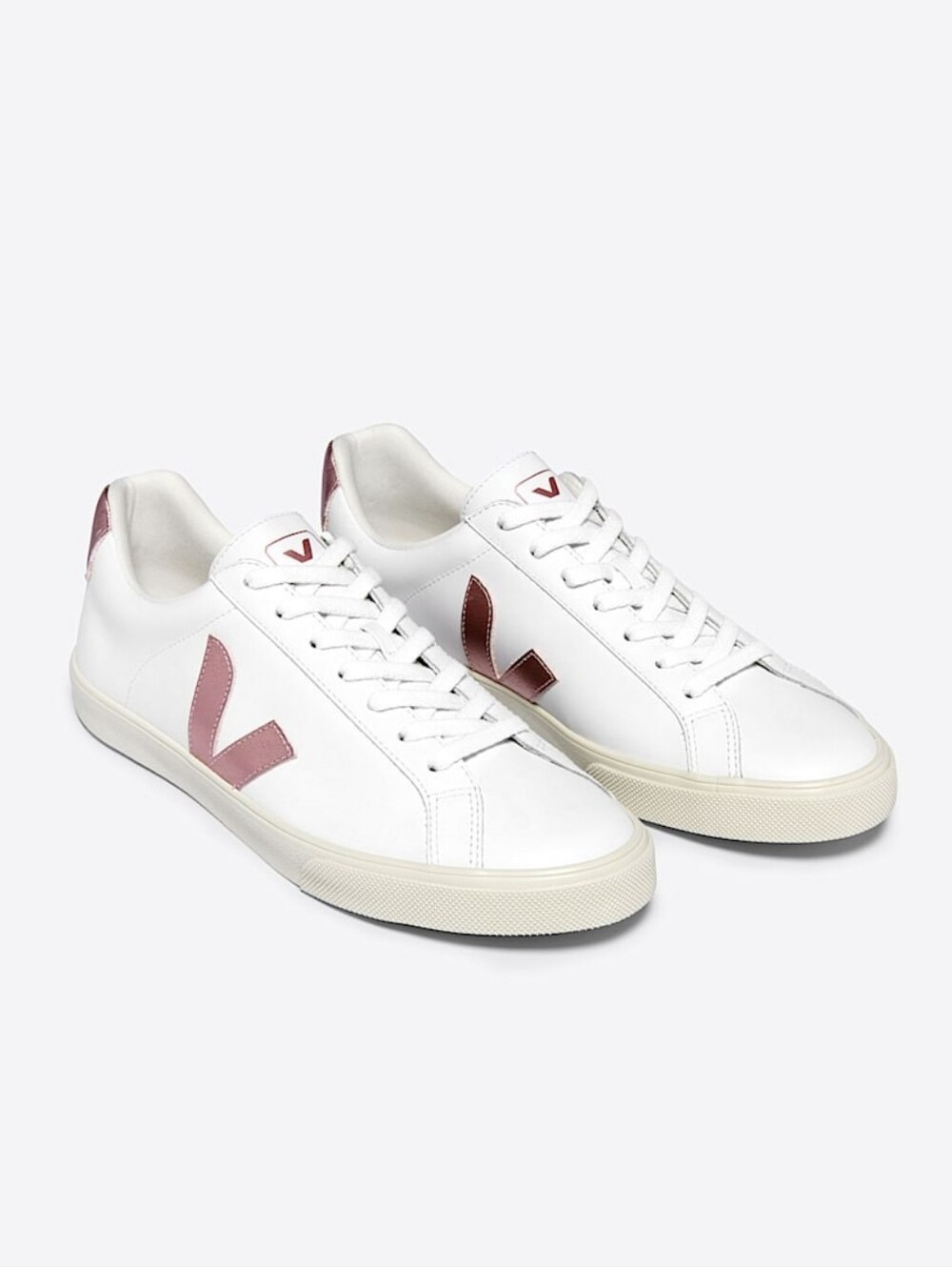 Veja Esplar Womens Leather White Sneaker, Size 11